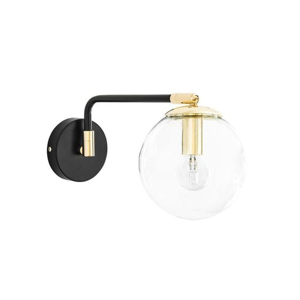 Wandlamp Van Glas En Zwart Metaal & Gouden Details (X2) - Maison Du Monde - RELIVING