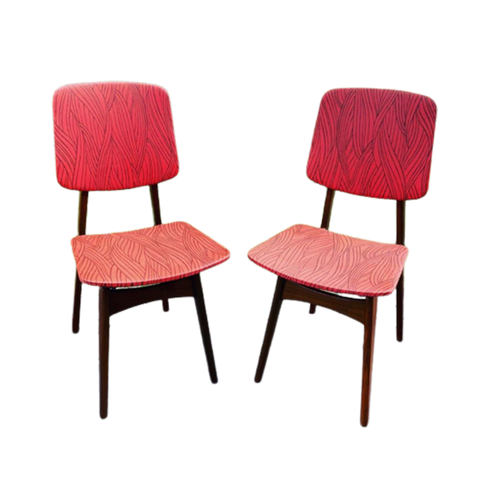 2 Van Teeffelen Eetkamerstoelen Prijs/Set