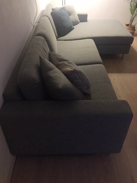 Bolia Scandinavia 3½-Zitsbank Met Chaise Longue Grijs - RELIVING