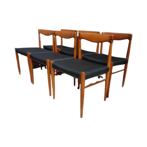 6 Wh Klein Dining Chairs For Bramin Denmark 1960S