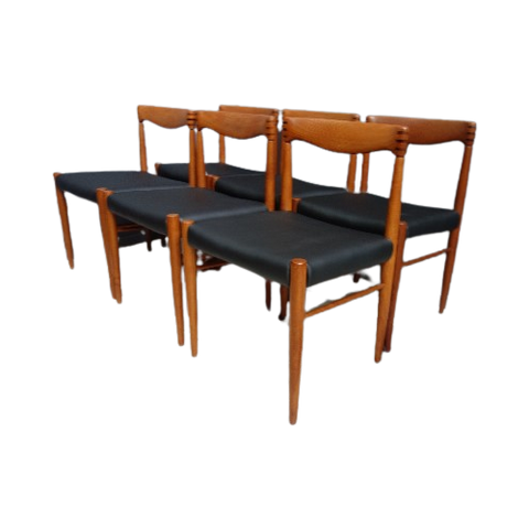 6 Wh Klein Dining Chairs For Bramin Denmark 1960S