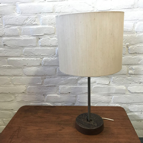 Retro Vintage Met Wengé Hout Lamp Tafellamp Chroom Design Vintage Retro '60 '70