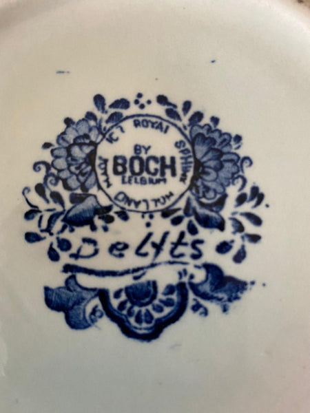 Delfts Blauw Boch Groot Vaas Antiek Vintage