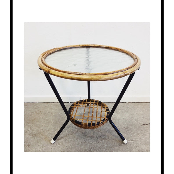 Vintage Rotan Tafel - RELIVING