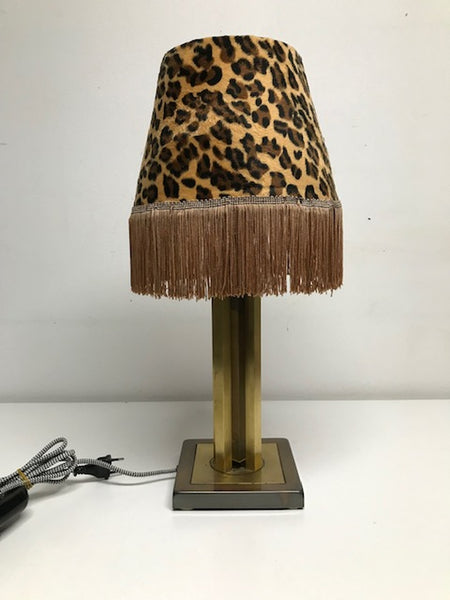 Tafellamp Leopard Punk Eclectic Pink Met Franjes Deknudt - RELIVING