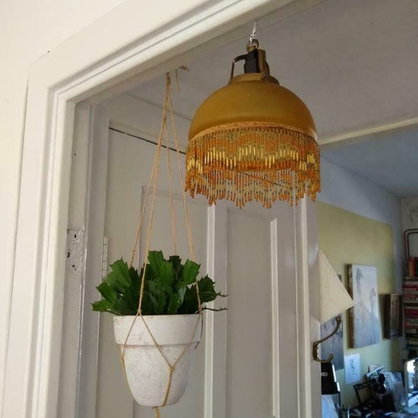 Vintage lamp met kralen - RELIVING