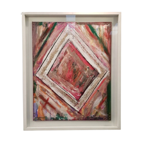 Abstract Schilderij Johan Desimpele 1990