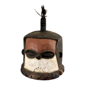 Afrikaans Houten Helm Masker Opperhoofd, Kipoko, Pende Stam 44Cm