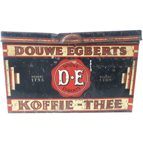 Antiek Winkelblik De Douwe Egberts Blik Kist