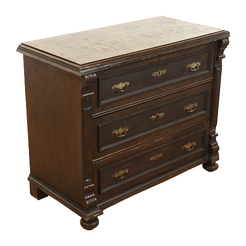 Antieke Beschilderde Ladekast / Commode