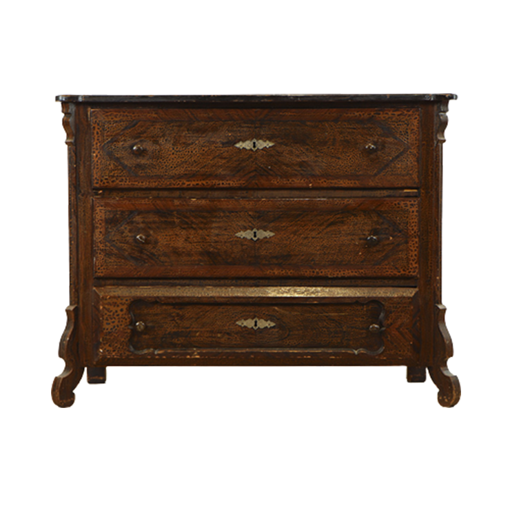 Antieke Beschilderde Ladekast / Commode