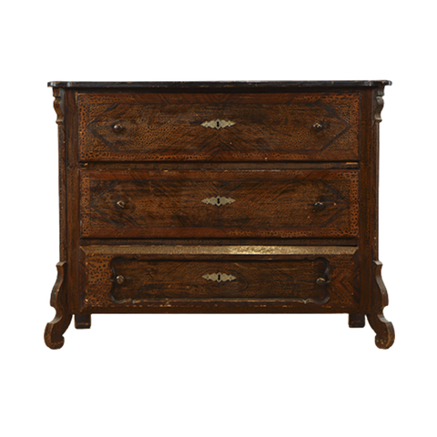 Antieke Beschilderde Ladekast / Commode