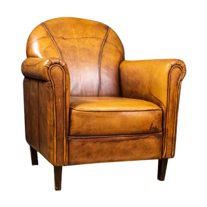 Art Deco Clubchair Dutch Sheepskin