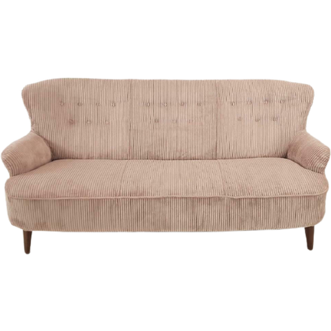 Artifort Driezits Bank Theo Ruth | Mid-Century Sofa Roze Rib