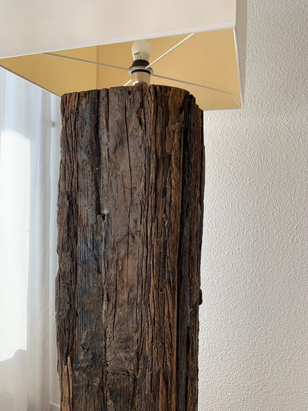 Boomstam Vloerlamp Rodeo Hout - Incl. Lampenkap - RELIVING