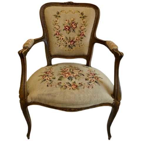 Bijzondere Antieken Louis Xv Fauteuil