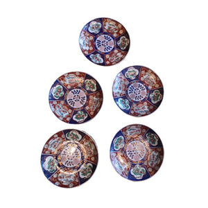 Hand Geschilderde Wand Bordjes Uit Japan - Gold Imari