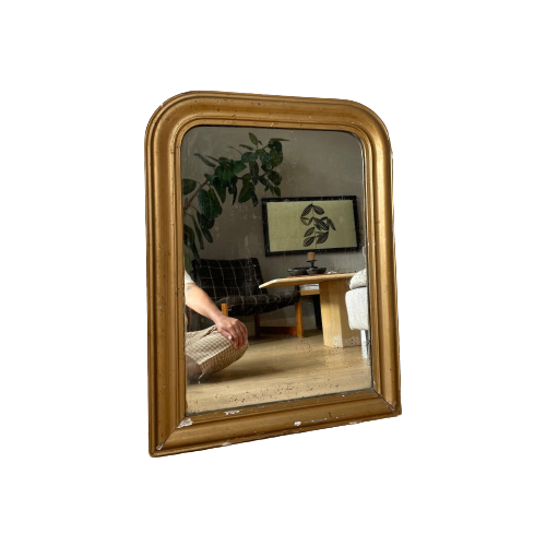 Brocante Antiek Gold Mirror