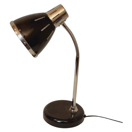 Bureaulamp Zwart Met Chroom