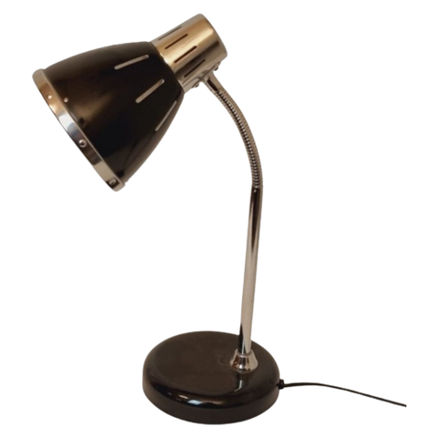 Bureaulamp Zwart Met Chroom