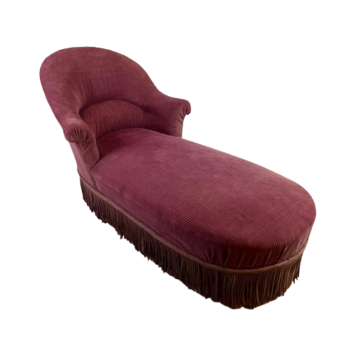 Charmante Franse Chaise Longue Uit De 1950'S