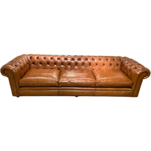 Chesterfield Xl 4 Zits Bank Cognac Camel Rundleder