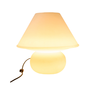 Classic Mushroom Lamp | Glashütte Limburg | Xxl | Frosted Glass | Vintage 70'S