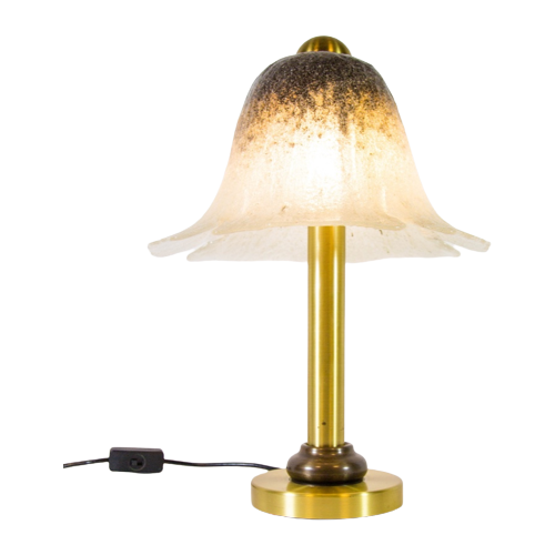 Classic Mushroom Lamp | Peill & Putzler | Ice Glass | Vintage 70'S | Heavy Quality