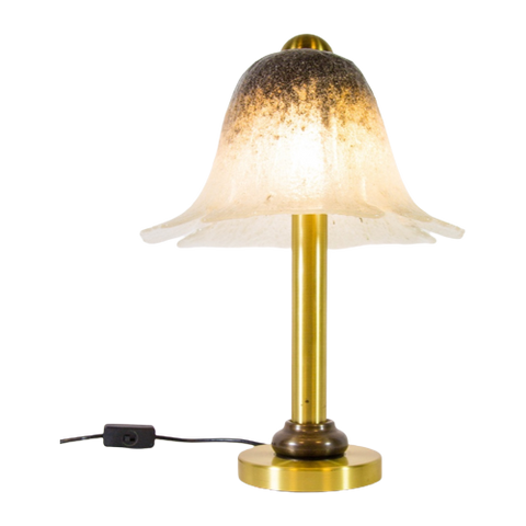 Classic Mushroom Lamp | Peill & Putzler | Ice Glass | Vintage 70'S | Heavy Quality