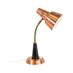 Copper And Brass Table Lamp | Model Brigg | Made By Gemi For Ikea | Vintage 60'S