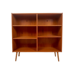 * Vintage Deense Boekenkast Teak Hout