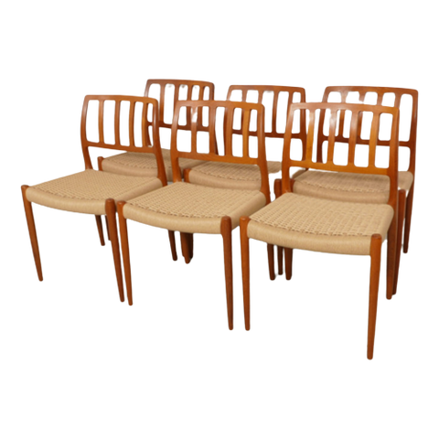 Eetkamerstoelen | Niels Otto Moller | Model 83 | Teak | Set Van 6