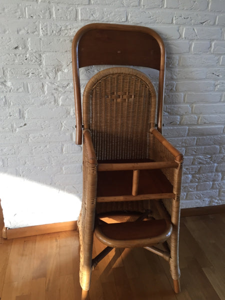 Vintage Rotan Kinderstoel - RELIVING