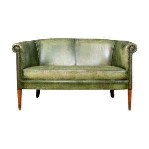 Green Dutch Sheepskin Sofa