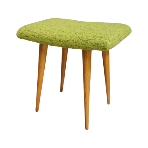 Green Foot Stool By Interier Praha 1960S