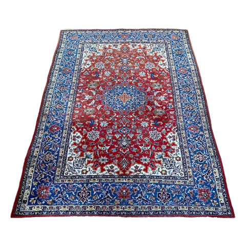 Handgeknoopt Tabriz Vloerkleed 155X231Cm Perzisch Tapijt