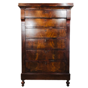 Hoge Doorleefde Oude Ladekast | Commode