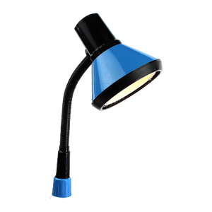 Industriële Stoere Bureaulamp | Klemlamp Blauw | Nachtlampje