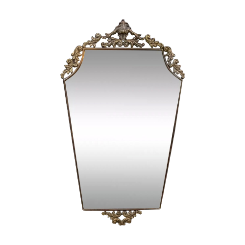 Italian Brass Mirror