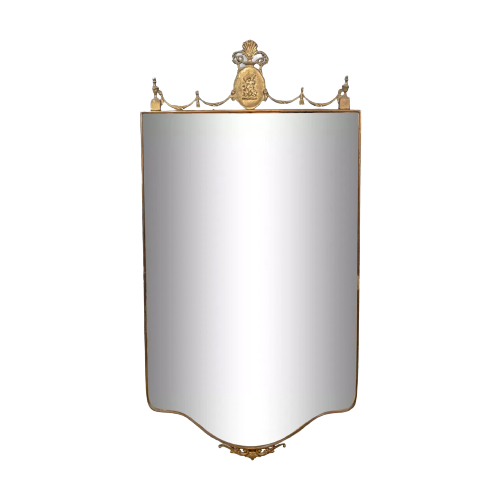 Italian Brass Mirror