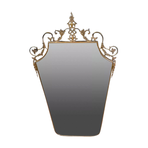 Italian Brass Mirror