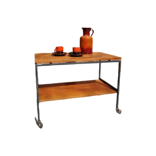 Jaren 60 Pastoe Stijl Trolley Tv Meubel Teak Vintage