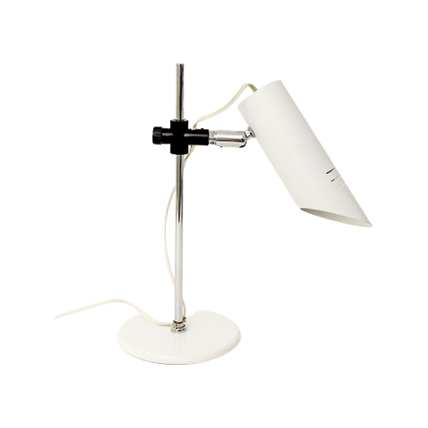 Jaren 80 Bureaulamp Met Wit Metalen Frame