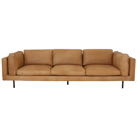 Lederen 4-Zits Sofa - Stan - Cognac (22Ss0341)