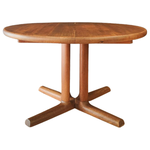 Mid Century Deense Uitschuifbare Eettafel | Vintage Cv