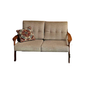 Niels Bach Deens Design Sofa, Twee Zits Bank, Teak