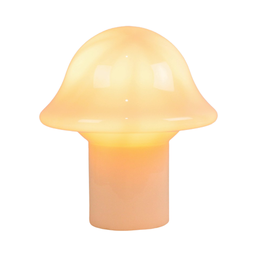 Peill & Putzler Paddenstoel Mushroom Tafellamp Wit Opaal Kristal 23Cm