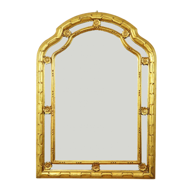 Prachtige Grote Barok Gouden Spiegel Hollywood Regency 97X70Cm