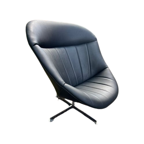 Prachtige Hergestoffeerde Rohe Swivel Chair