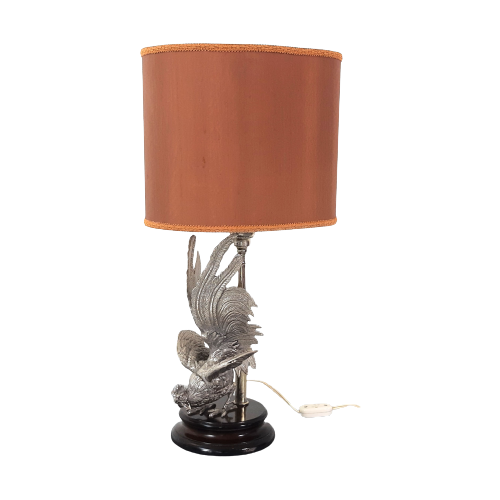 Qk17 – Hollywood Regency Style – Rooster Table Lamp